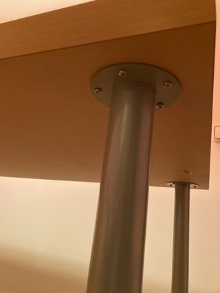 Mesa de salón madera y metal