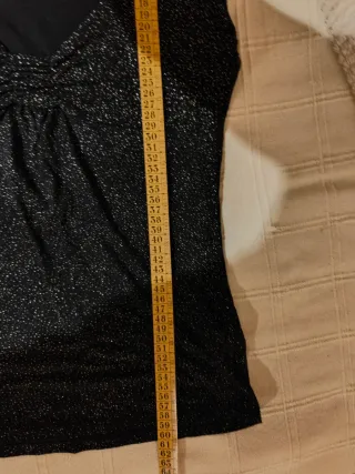 Top fiesta negro y plata  Fórmula Joven