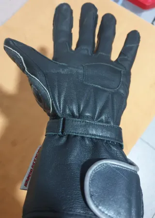 Guantes de moto EVO negros y blancos y gris