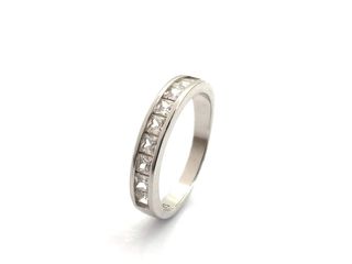 sortija plata 925mm con piedra con circonita t. 16 (17,84 mm)