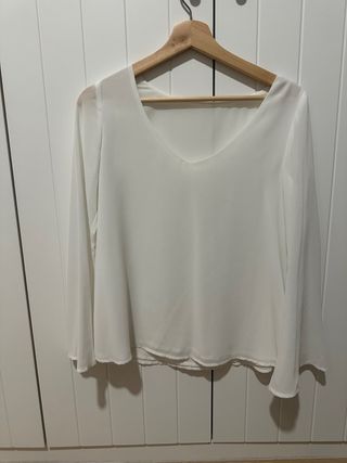 Camisa Bimani Blanca Manga Larga