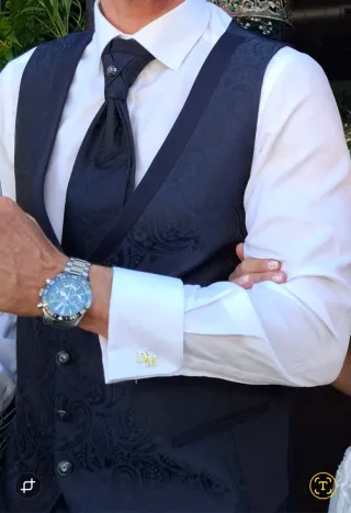 Traje Novio Italiano Di Prego Talla 54