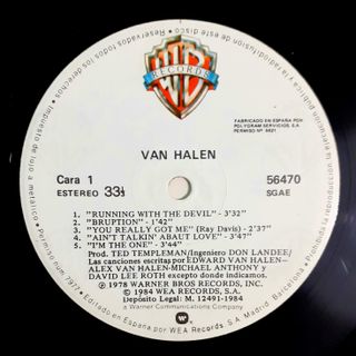 Discos de vinilo VAN HALEN 24,50€ cada uno