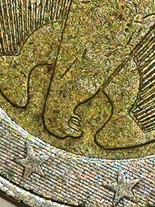 Moneda 2€ Alemania 2002F error garra