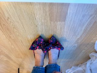 Zapatos planos fantasía lazo