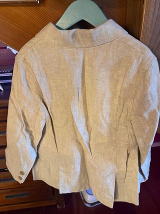 Americana de lino Nanos Talla 10 Beige