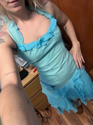 Vestido Versace Azul