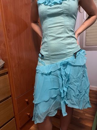 Vestido Versace Azul