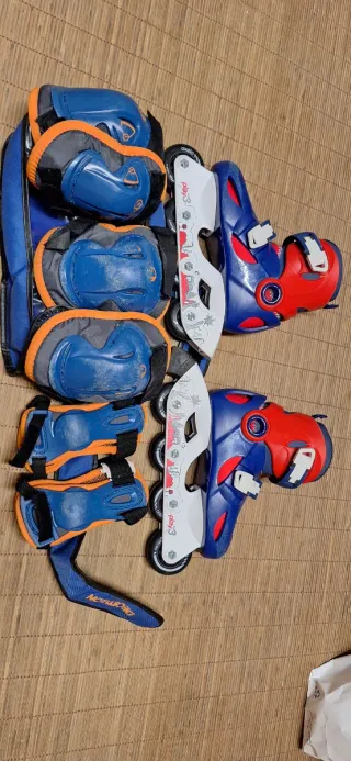 Patines en línea y protecciones infantiles