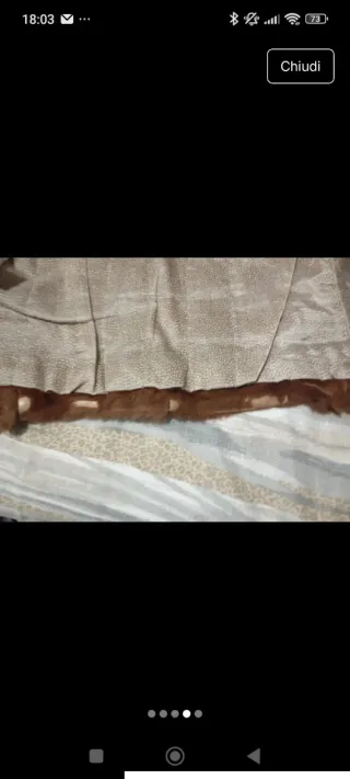 Giubbotto pelle scamosciata beige/marrone