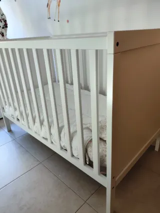 Cuna SUNDVIK Ikea Blanca