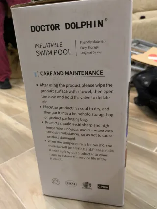 Piscina hinchable Doctor Dolphin 240x165x60cm