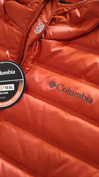 2 Chaquetas Columbia Pluma 650 Cuins Naranja.