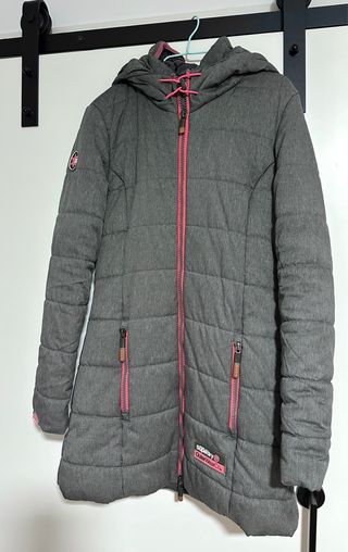 Chaqueta Superdry gris capucha mujer
