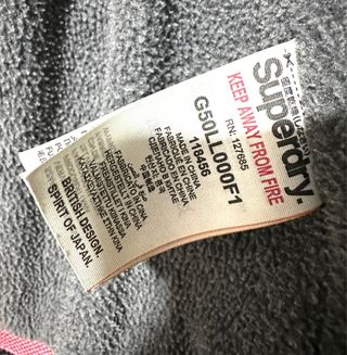 Chaqueta Superdry gris capucha mujer