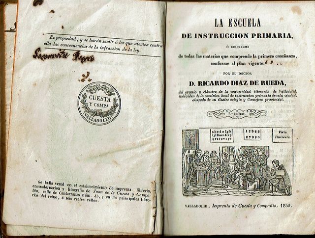 LIBRO ANTICO: LA SCUOLA DI ISTRUZIONE PRIMARIA