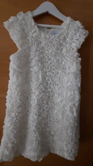 Vestido fiesta Mayoral blanco talla M