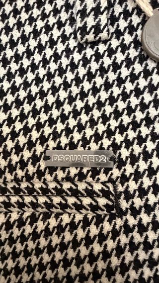 Pantalón DSQUARED2 Hombre Talla 50CC Negro/Blanco