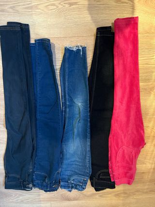 Lote 5 pantalones niña 142-156 cm