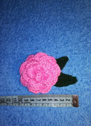 Rosa Broche Crochet
