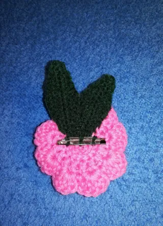 Rosa Broche Crochet