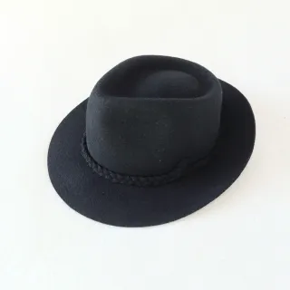 Sombrero Negro Unisex Vintage.