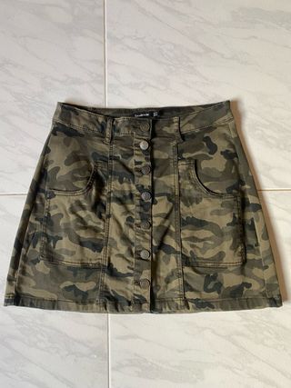 Falda militar Stradivarius