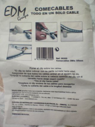 Organizador de Cables Comecables Gris