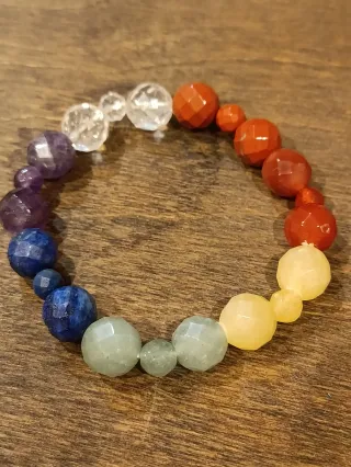 5 Braccialetti di pietre multicolore