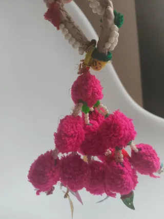 Pompones artesanales colores India 2