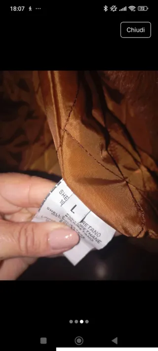 Giubbotto similpelle e ecopelliccia marrone