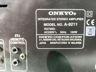 Amplificador Onkyo 9211 Negro