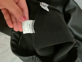 Legging afelpado mujer negro