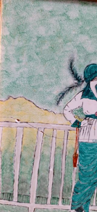 Cuadro decorativo mujer estilo vintage