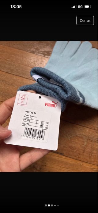 Guantes Puma Mujer Azul