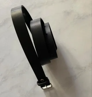 Cintura Paolo Pecora nera in cuoio