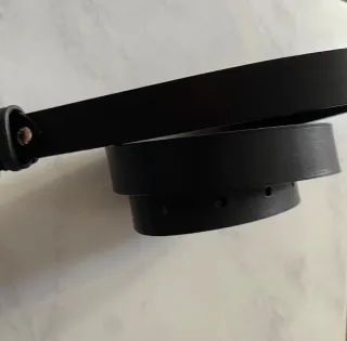 Cintura Paolo Pecora nera in cuoio