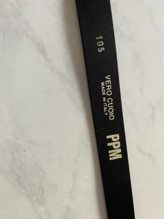 Cintura Paolo Pecora nera in cuoio