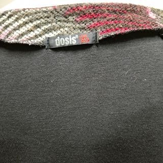 Vestido Dosis negro con falda tweed