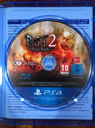 A.O.T. 2 Final Battle PS4