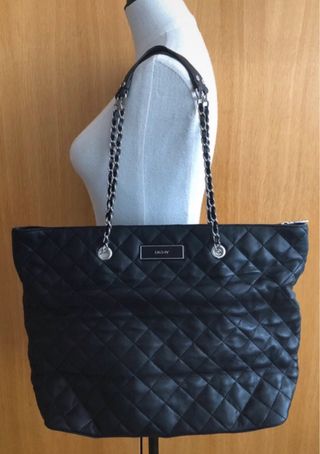 Bolso DKNY Piel Napa Acolchada Negro