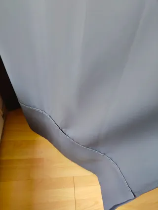 Cortinas Ikea Gris + Barra y soportes (Nuevos)