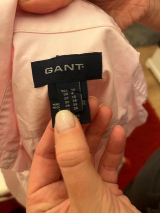 Camisa rosa Gant manga corta