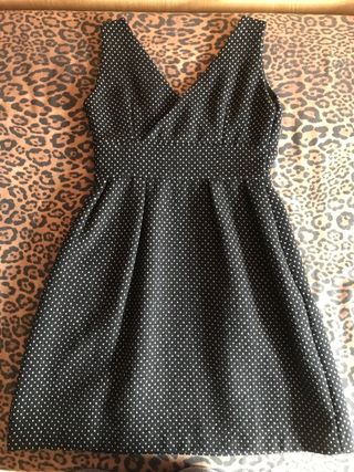 Vestido Adolfo Dominguez Negro Lunares