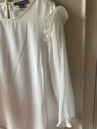 Camisa plumeti blanca Primark