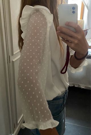 Camisa plumeti blanca Primark