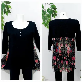 Blusa Negra Lurex Talla L