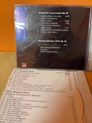 Lote 6 CDs Música Clásica: Verdi, Mozart, Beethove