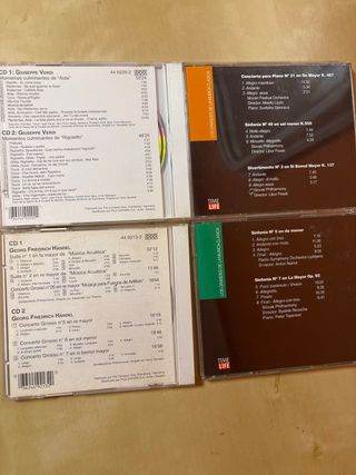 Lote 6 CDs Música Clásica: Verdi, Mozart, Beethove