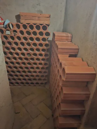 Ladrillos de bodega de terracota